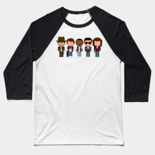 80s Movie Icons - "Vector-Eds" Baseball T-Shirt